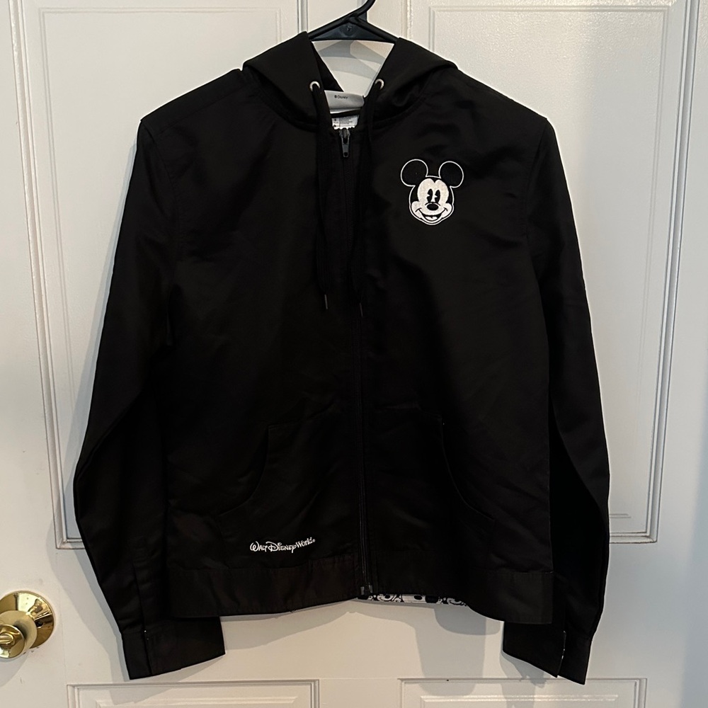 Disney Black Jacket with Mickey Mouse Patch
